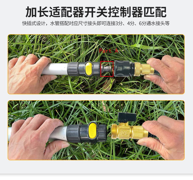 Car Water Brush with Long Handle, Detachable Car Wash Tool, Electric Drill Brush, Car Cleaning Towel, Chenille Gloves, Glass Scraper