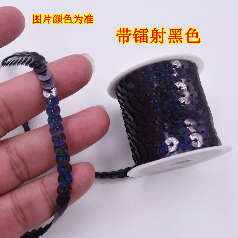 1 cuentas de escenario de encaje de metros de longitud de suministros de eje multicolor de sequinilla 4 nuevos accesorios hechos a mano