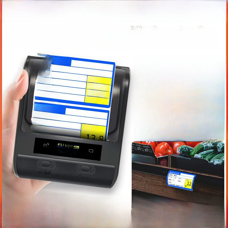 DP30S Bluetooth thermal label printer portable for supermarket barcode label hand-held labeler