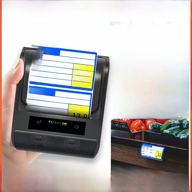 DP30S Bluetooth thermal label printer portable for supermarket barcode label hand-held labeler