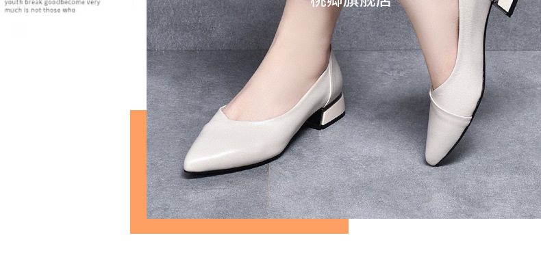 Giày lười nữ mũi nhọn đế bằng da thật mềm, phong cách bà ngoại, đi mùa xuân thu — Màu đen chi tiết 24