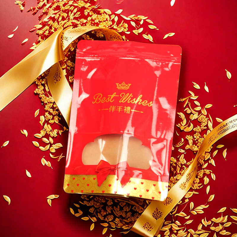 100只伴手礼包装袋结婚喜糖自封白糖红糖礼品送礼袋花生瓜子袋子