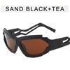 Trend brand sunglasses, fashionable glasses, punk style, 2 carat, European style