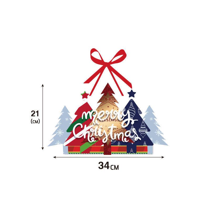 アマゾンの新しいクリスマスの装飾のドアの幅の扉は新年のパーティーのクリスマスの飾りの雪だるまのクリスマスツリーの扉を掛けます。|undefined