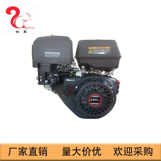 隆鑫G420F风冷四冲程汽油发动机切割机平板夯水泵动力15马力420CC