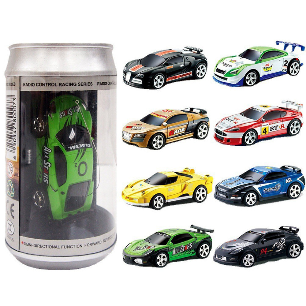 Yi La enlatada mini coche de control remoto Coca Cola puede coche de carreras de deriva de alta velocidad 1:58 coche de juguete para niños 2010B