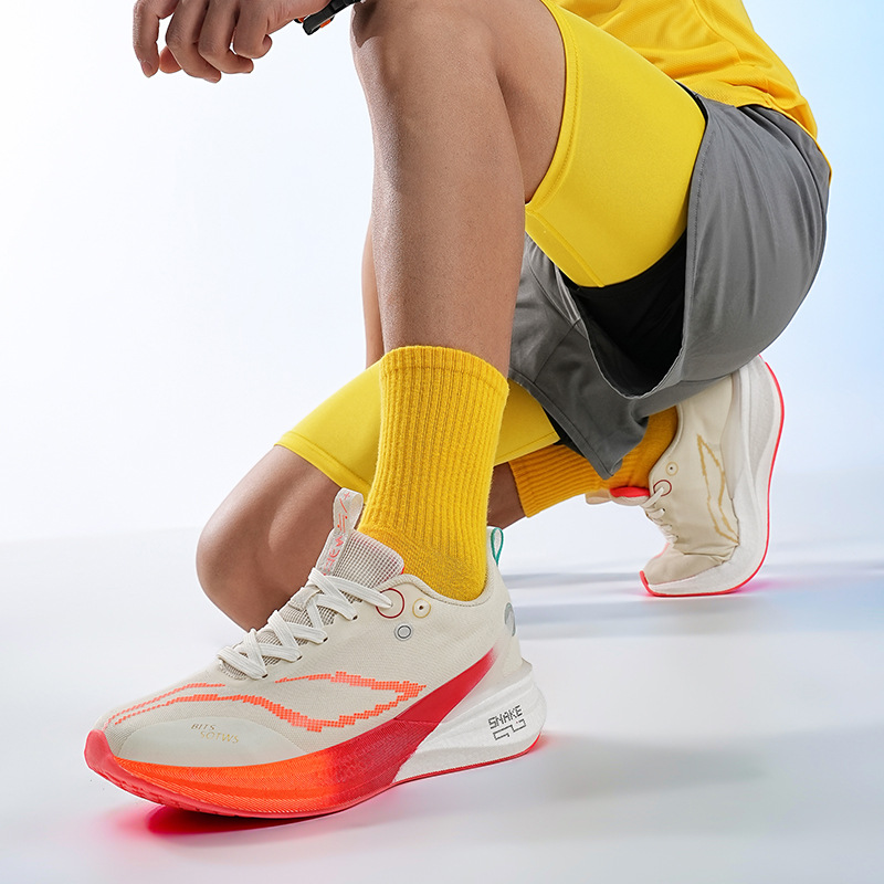 Zapatos de corrida de carbono superligero transpirables adolescentes para hombres y mujeres, zapatos de corrida casuales para estudiantes