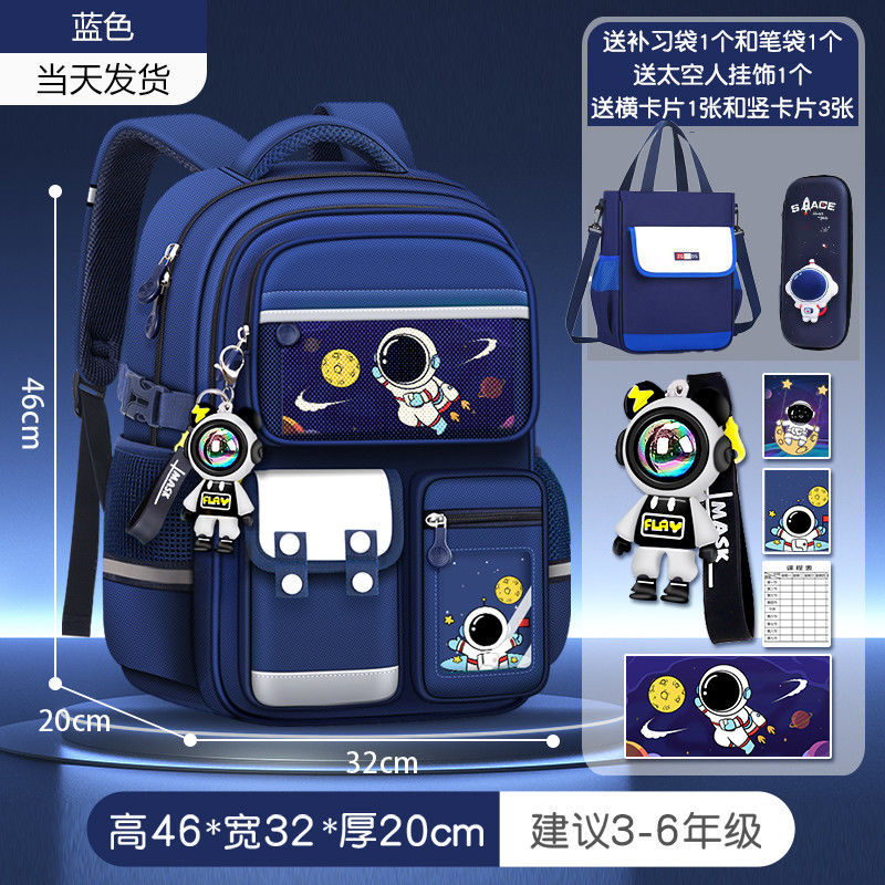 Bolso para lápices con accesorios grandes azul real