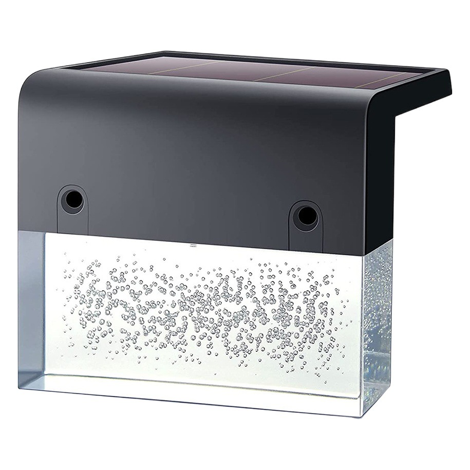 Producto de patente lámpara de pared solar lámpara de jardín lámpara de paso de la escalera RGB cambio de color + luz cálida lámpara de lavado de pared de modo dual