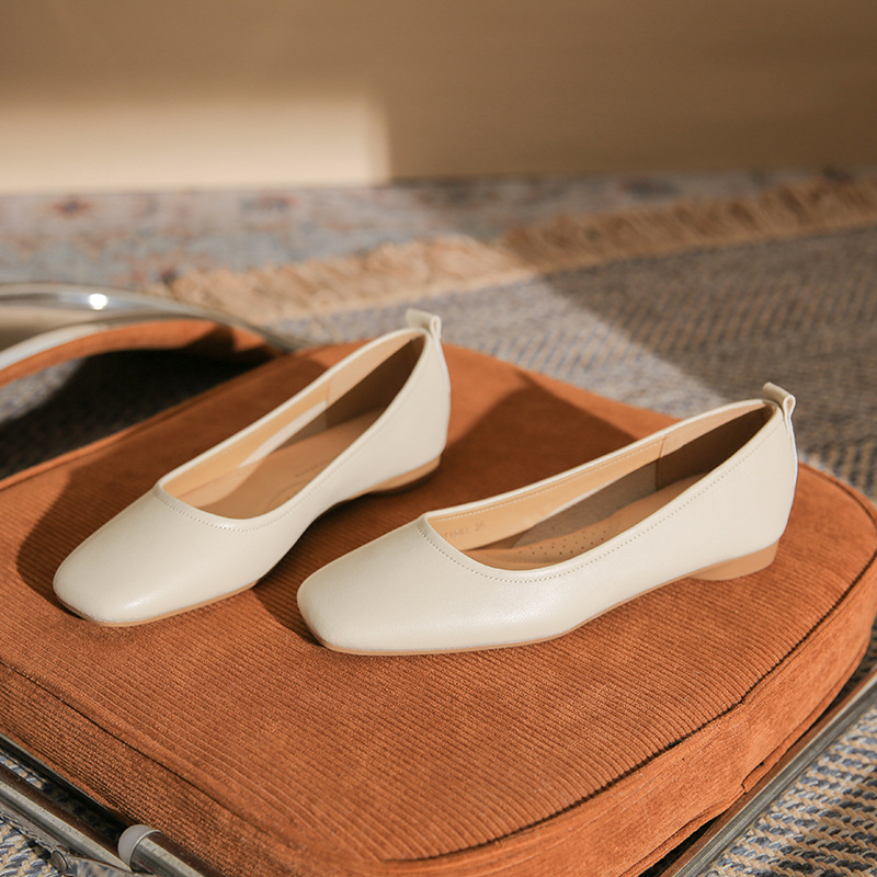 1881 Fashion Lässige Damen-Slipper mit eckiger Zehenpartie, schlicht, elegant, bequem und vielseitig – ideal für den Arbeitsalltag._voghion.com