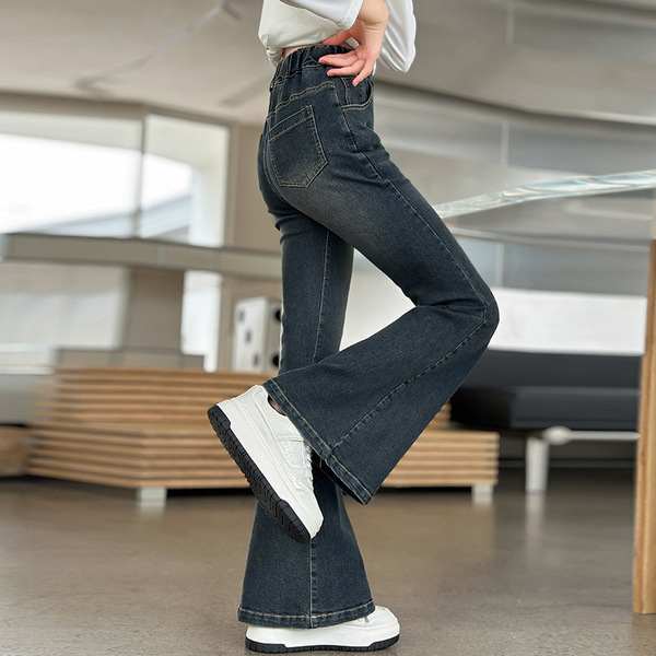 Autumn flared trousers