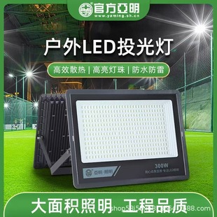 Led Floodlight Spotlight Outdoor Waterproof Strong Light Ultra-Bright Construction Site Factory Room Searchlight
