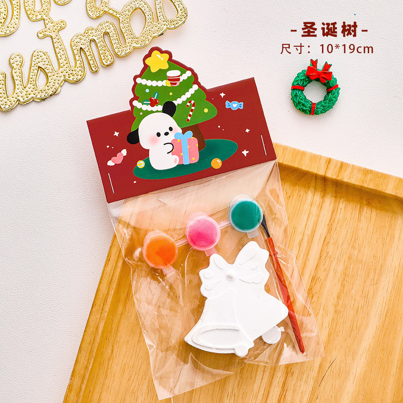 クリスマス落書き石膏人形幼稚園児童diy手作り塗装小プレゼント学生クリスマス小プレゼント|undefined
