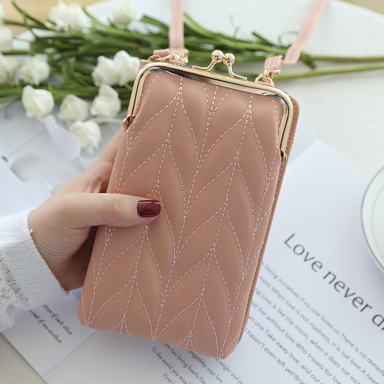 Monedero Elegante y Moderno, Nuevo Modelo de Verano Transfronterizo, Moda Coreana, Retro, Fresco, Bolso Bandolera para Teléfono Estilo Chanel