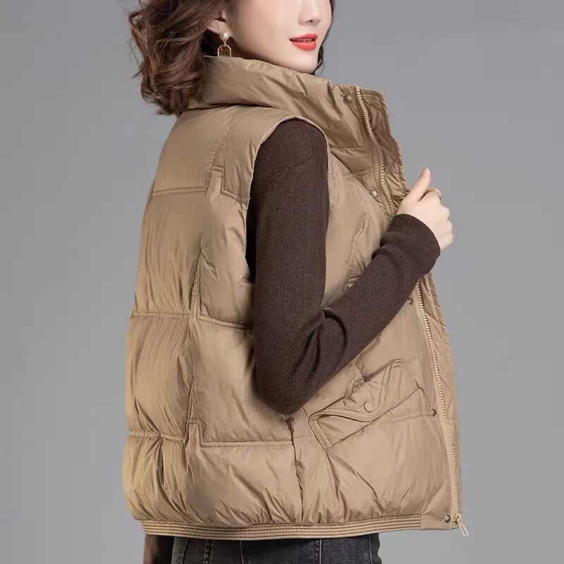 White Duck Down Vest Women's Outer Wear Short 2024 New Autumn and Winter Fashion Loose All-match Vest Jacket