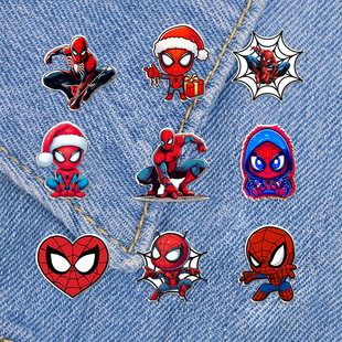 Cartoon Collar Pin Ins Acrylic Spider-Man Cute Badge Marvel Classic Movie Pin Personalized Trendy Accessories