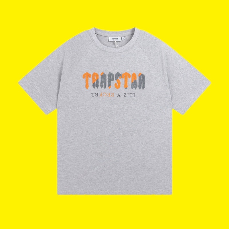 Comercio exterior transfronterizo Trapstar Arco Iris letras gradiente toalla bordado de manga corta Camiseta niebla calle pantalones cortos traje