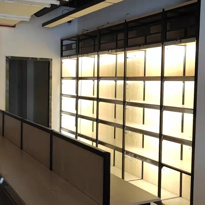 高档酒柜 酱香酒酒柜  茅台酒柜 钢木展柜 带灯展柜 中岛