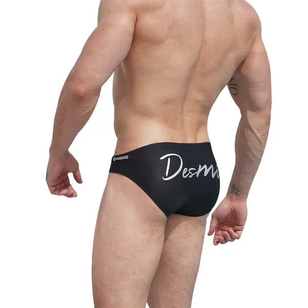 Desmiit Swimming Trunks Men's Triangle Professional Low-Waist Convex Hot Spring Swimsuit Anti-Exposure Swimming Trunks S3927