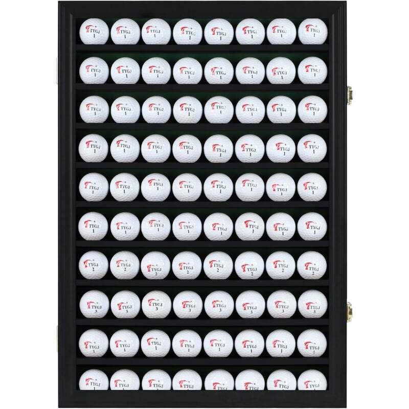 Cross-Border Wooden Ball Display Frame for Golf Enthusiasts, Wall-Mounted, High-Transparency, Lockable, Openable Photo Frame Cross-Border Wooden Ball Display Frame for Golf Enthusiasts, Wall-Mounted, High-Transparency, Lockable, Openable Photo Frame