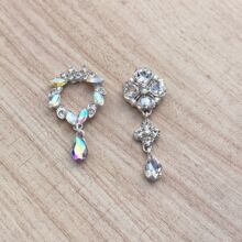 新款创意diy镶钻珍珠花太阳神花朵饰品宝石吊坠服装辅料饰品配件