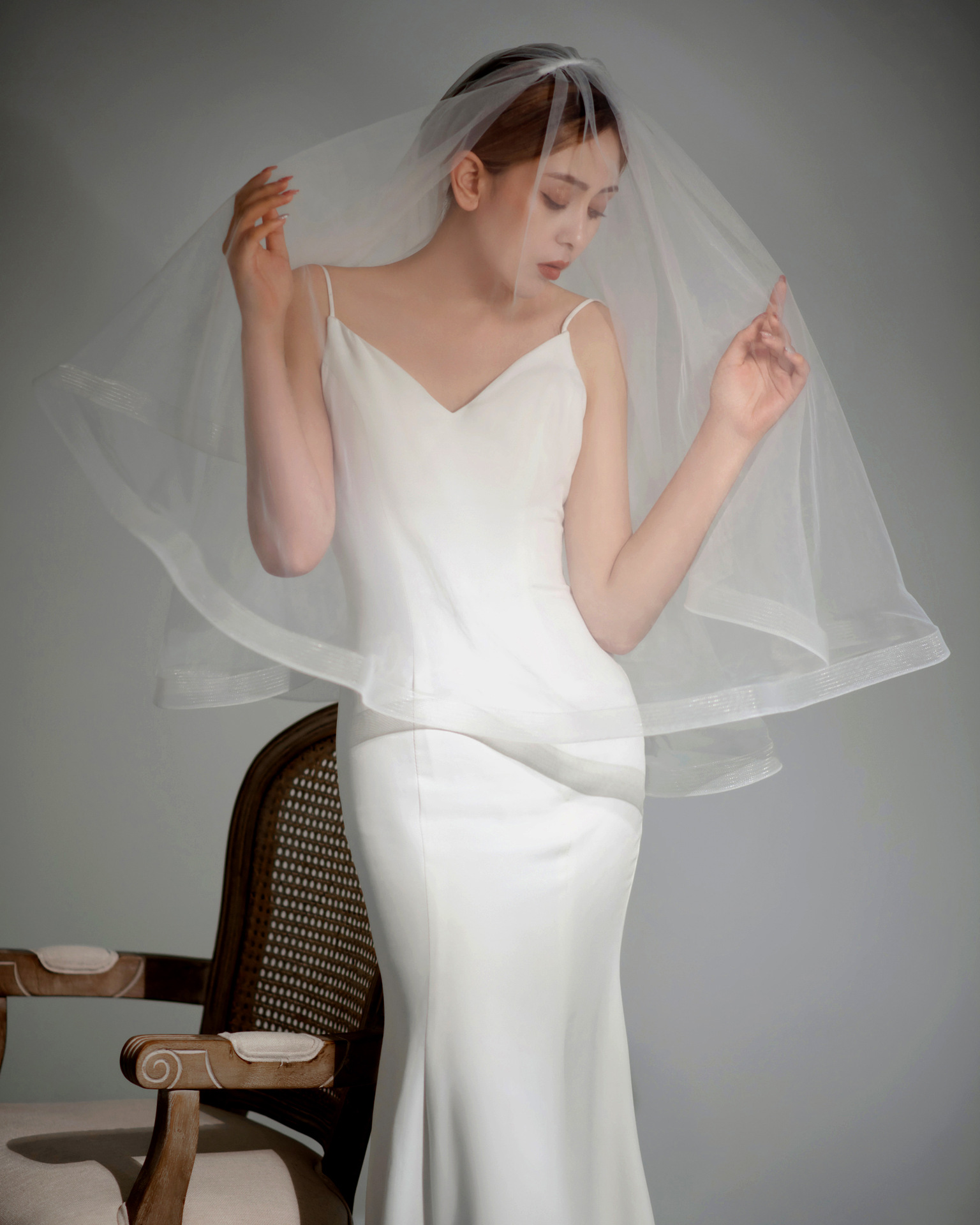 Women'S Solid Color Fashion Gauze Iron Birdcage Veils display picture 2