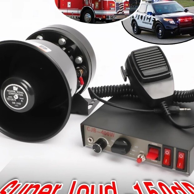 Cross-border 12V/24V car horn tweeter CJB-200W CJB-400W engineering vehicle host loudspeaker