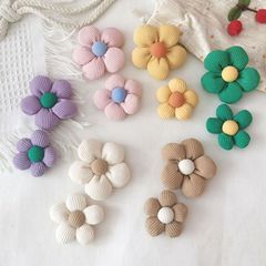 布芸五弁花髪飾りブローチ部品カラー綿花服装靴靴下バッグアクセサリーdiyアクセサリー