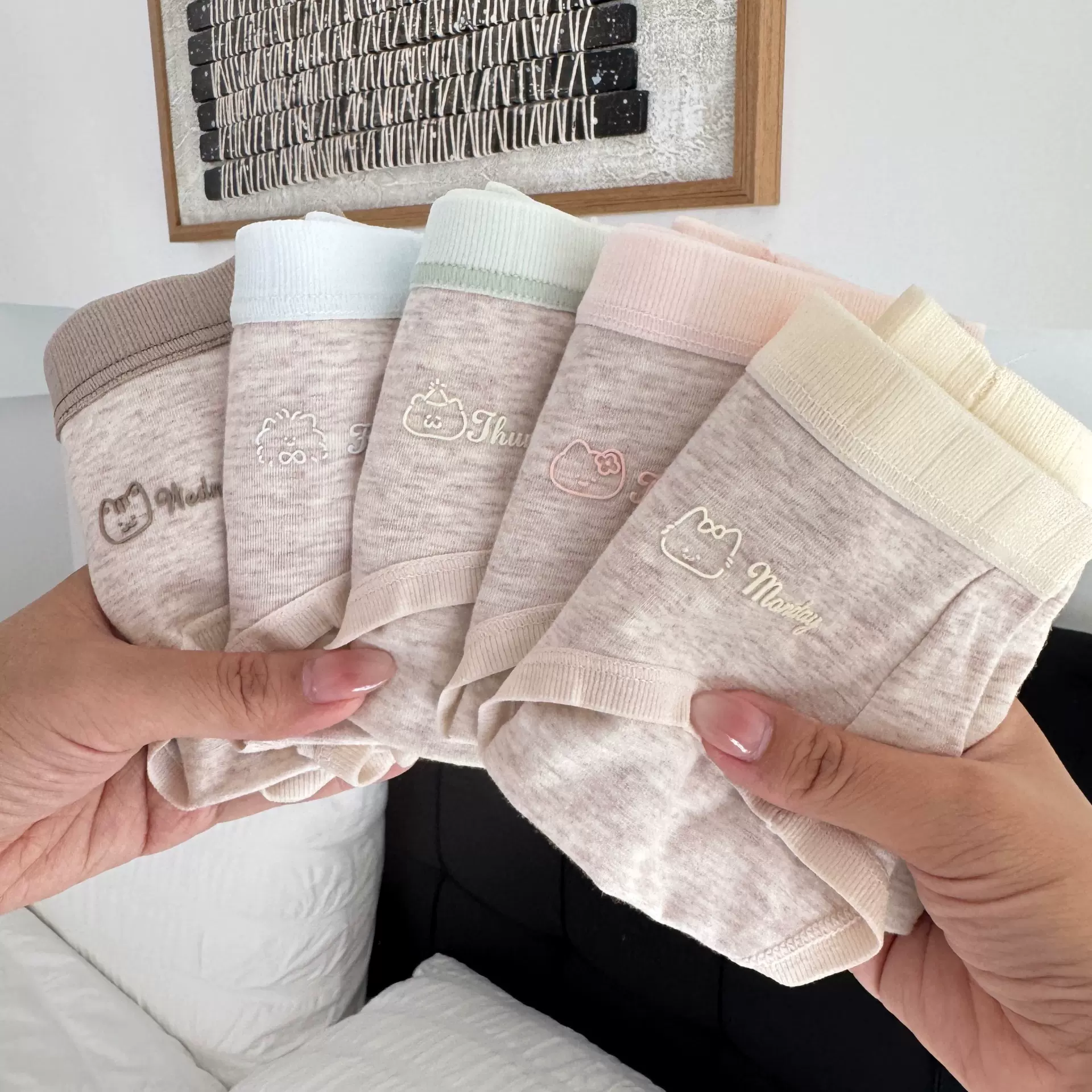 软乎乎18cm加长裆全棉A类婴儿棉女士内裤女生纯棉10A抗菌三角裤女