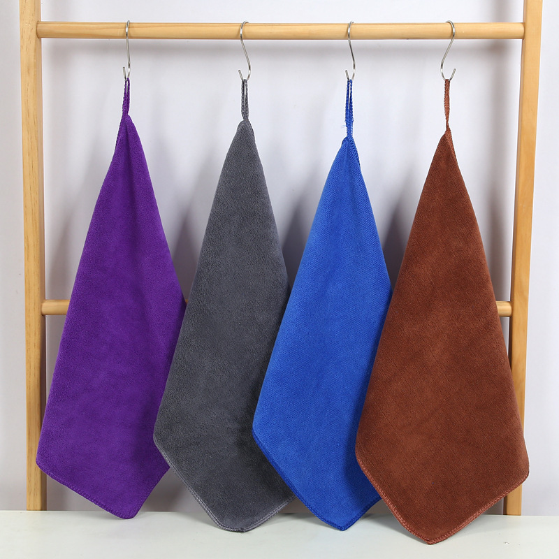 Kitchen towel cloth daily necessities housekeeping cleaning towel hanging ring cleaning towel handkerchief shoe cloth wholesale