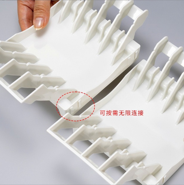 Platos de hueso de platos importados de Japón estante de almacenamiento de platos de plástico grueso estante de almacenamiento de platos cocina pequeña