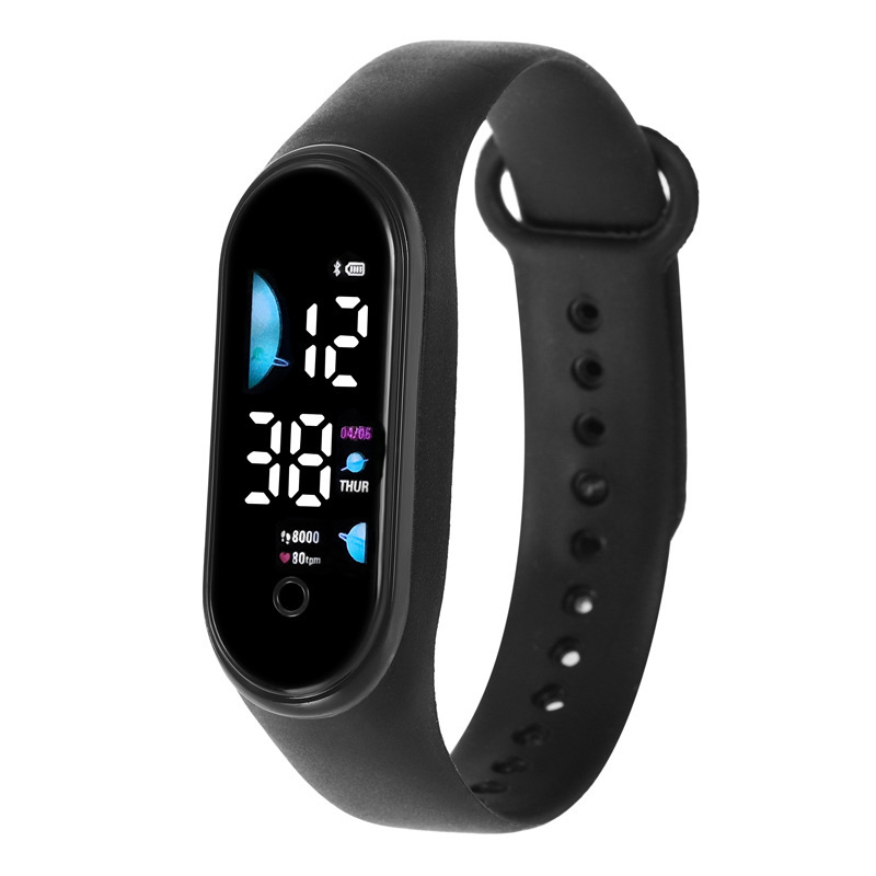 Factory direct waterproof LED white light multi-color electronic watch fashion student couple leisure sports touch touch