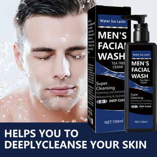 Water Ice Levin Men's Facial Cleanser Moisturizing and Cleansing Face