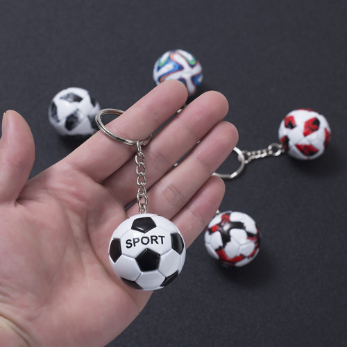 Mini Football Keychain Bag Hook Decor World Cup Souvenir Gift for Men Football Fans Birthday Gift