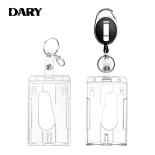 Amazon foreign trade cross-border pure transparent PS plastic double-sided card ID card shell work card card card holder