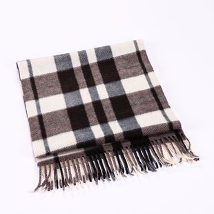 Autumn and winter women's clothing wholesale live gift printing cashmere scarf tassel double-sided velvet scarf plaid scarf manufacturer