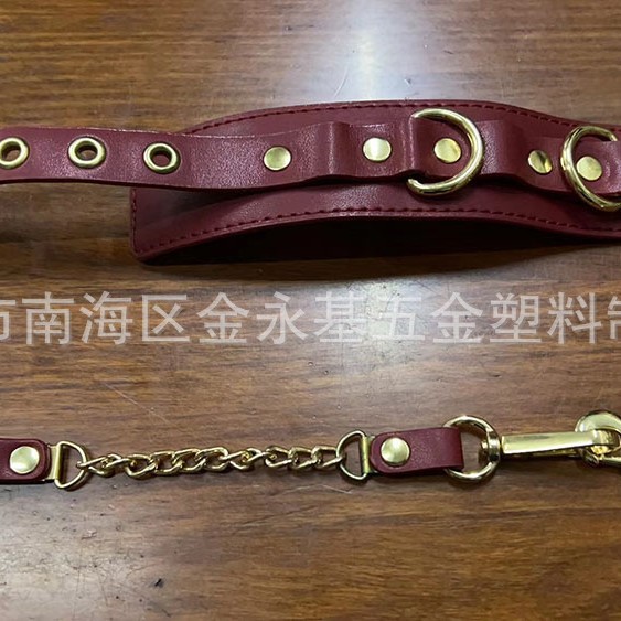 工厂直供皮革手铐的五金配件捆绑束博项圈上的金属钩扣五金配件