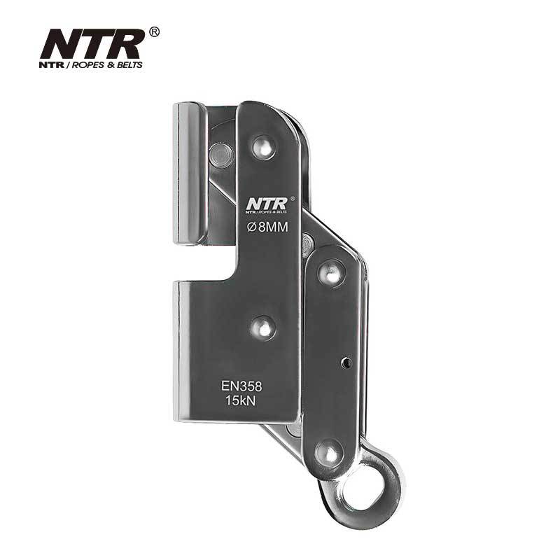 攀岩抓绳器 防坠装置钢丝绳自锁器 不锈钢高空作业自锁器抓绳器