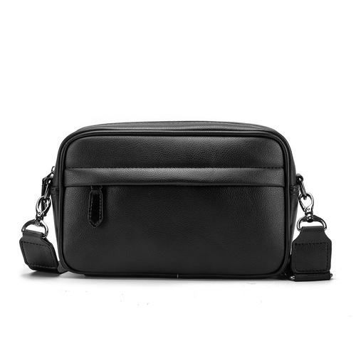 2024 Spring New PU Leather Korean Style Single Shoulder Diagonal Small Chest Bag Trendy Version Manufacturer Wholesale Men's Bag