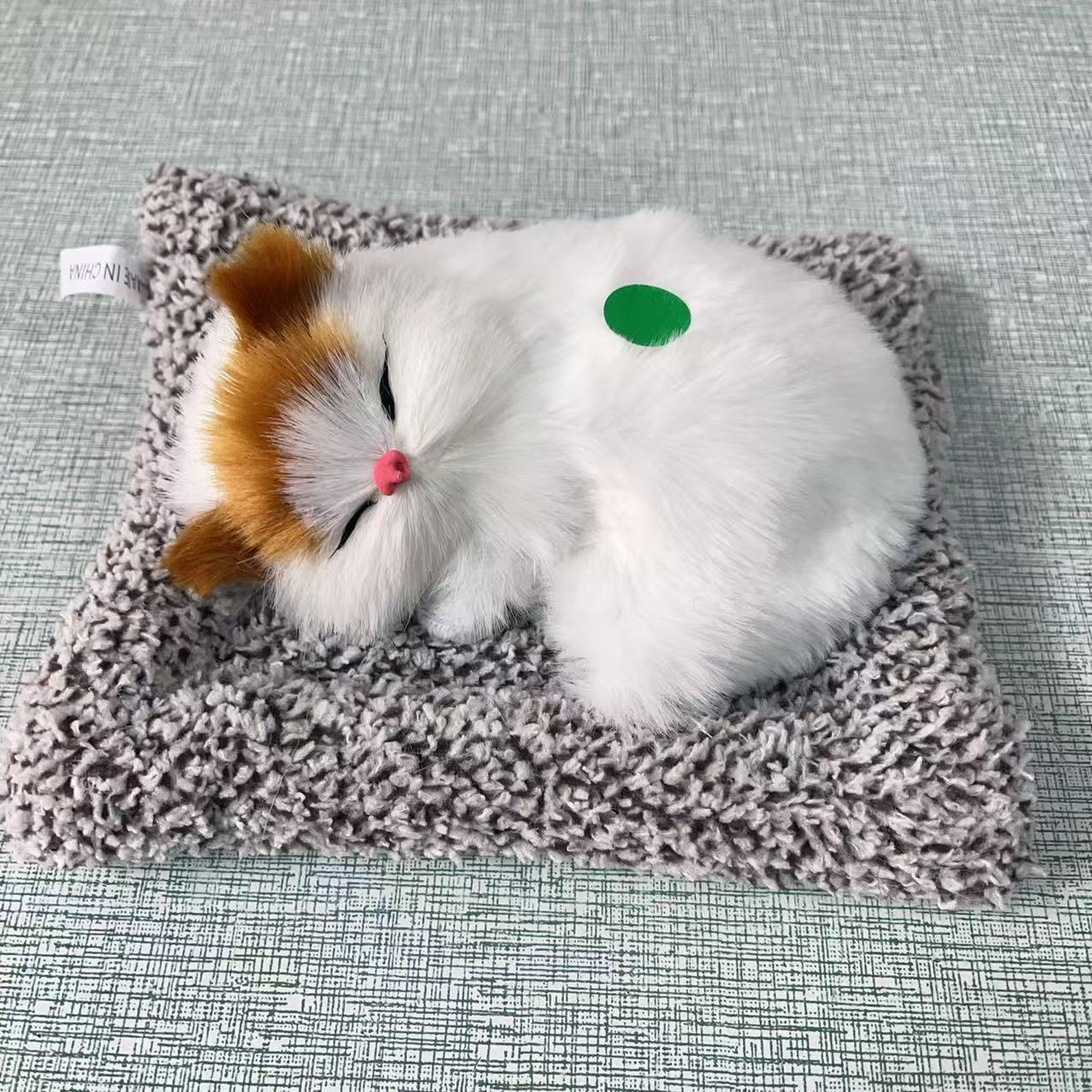 Simulación felina juguete de peluche con sonido puede llamar juguetes para niños animales muñecas gatitos adornos pueden llamar gatitos