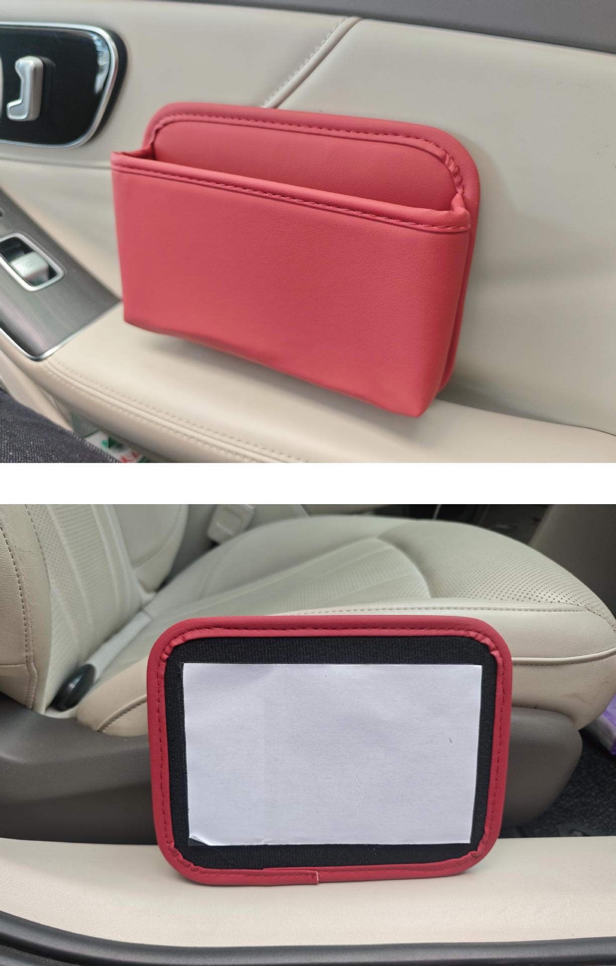 Car Storage Bag, Adhesive-Type Car Storage Box for Driver and Passenger, Multi-Functional Seat Gap Storage Bag