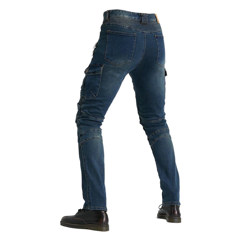 Directo de fábrica 07 Pantalones vaqueros de montar en motocicleta de los hombres rectos sueltos pantalones de cross-country resistentes a las caídas equipo de protección