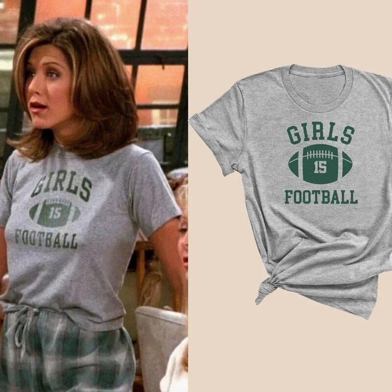 Rachel Green Girl T-Shirt Women's Friends Tv Show Oversized T-Shirt Vintage Beautiful Short-Sleeve T-Shirt Original Rachel Green Girl T-Shirt Women's Friends Tv Show Oversized T-Shirt Vintage Beautiful Short-Sleeve T-Shirt Original