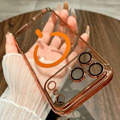 适用iPhone17promax手机壳闪粉磁吸苹果16镜头膜全包15防摔保护套