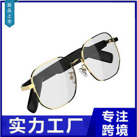 SG16pro蓝牙翻译眼镜防蓝光金边智能语音翻译多国语言实时同声传