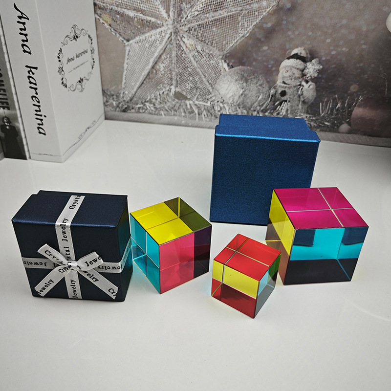 5cm 3색 크리스탈 큐브 선물 상자