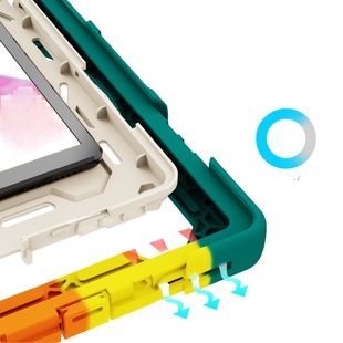 For Lenovo tab m11 flat silicone protective case anti-fall m10plus rotating bracelet bracket flat shell