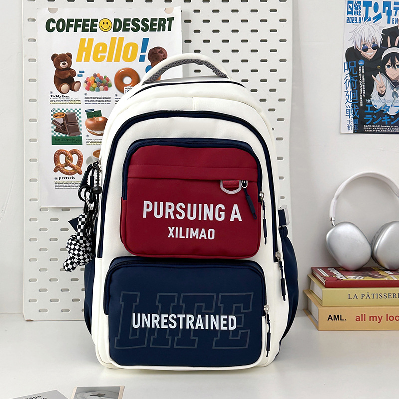 Mochila escolar de alto valor, gran capacidad, ligera y versátil para estudiantes de escuela primaria, quinto y sexto grado, mochila para estudiantes de secundaria y preparatoria