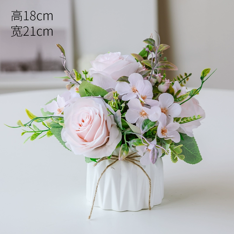 Nordic simulation flower decorative flower decorative flower room fake flowers fake flower plastic flower dining table flower bionic bionic flower bleaching flowers