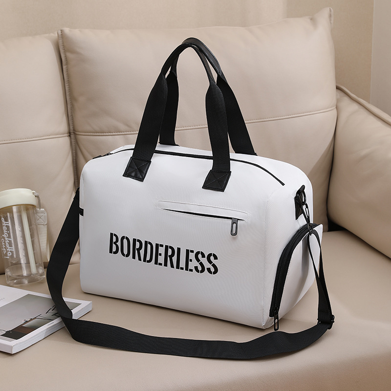 Runhui Sports Fitness Bag Bolsa de viaje anti-salpicaduras 290 Bolsa de mano de sarga compuesta Bolsa de equipaje de gran capacidad